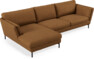 Madison Lux - 3-sits soffa med schäslong vänster - Brun