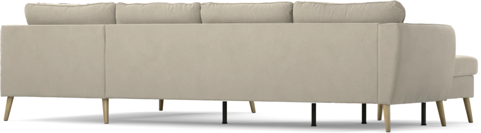 County - 3-sits soffa med schäslong vänster och divan höger - Grå