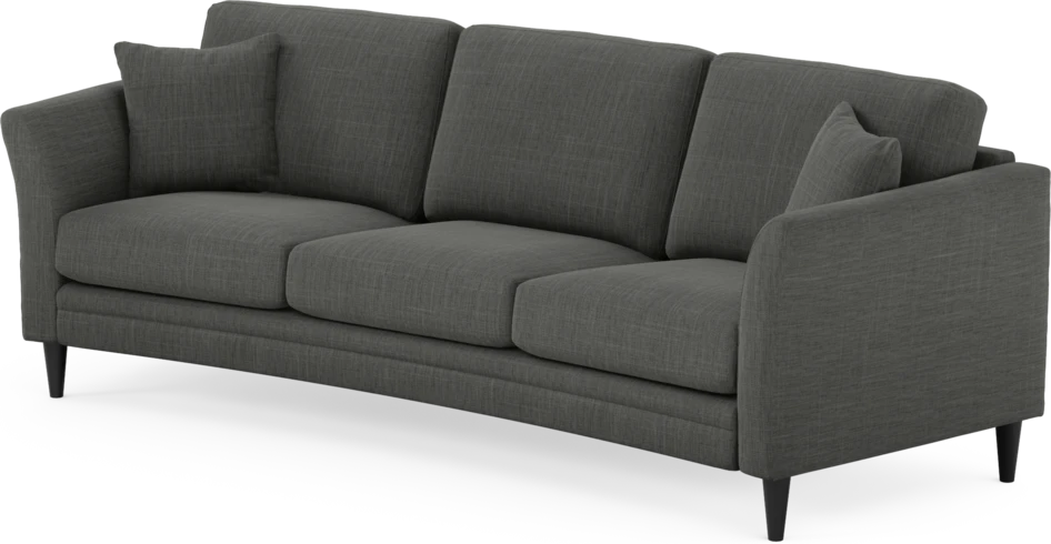 Eden - 3-sits soffa svängd - Grå