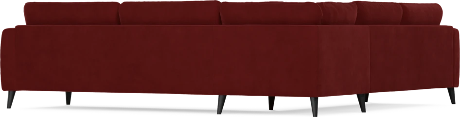 Bridge - Hörnsoffa, 2+3-sits - Röd