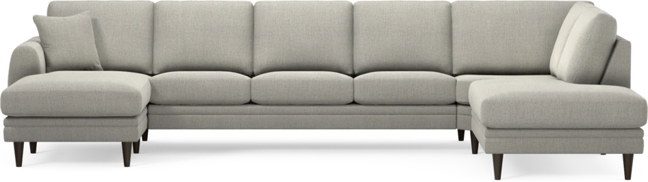 Eden - 3-sits soffa med schäslong vänster och divan höger - Grå