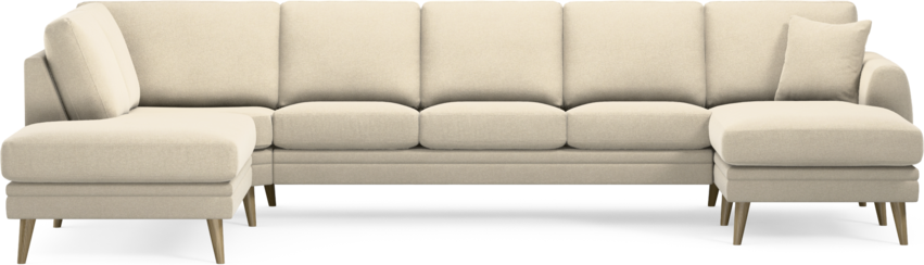 Eden - 3-sits soffa med divan vänster och schäslong höger - Beige