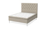 Sense Delux - Ramsäng, dubbelsäng med bäddmadrass Sleep Delux - Beige