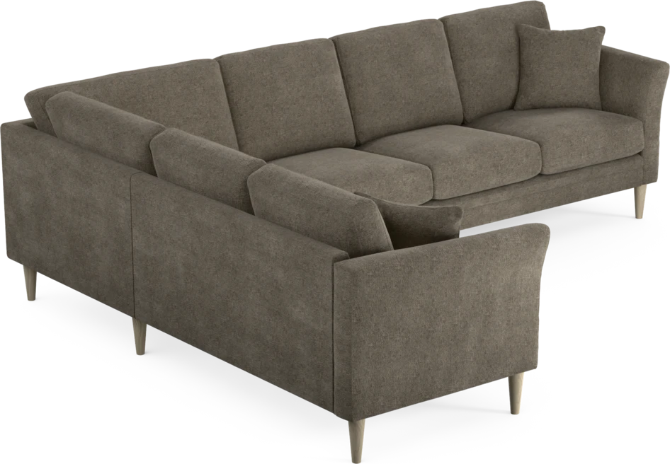 Eden - Hörnsoffa, 2+3-sits - Brun