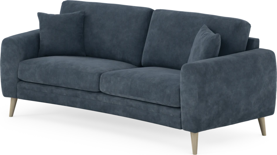 Eden - 2,5-sits soffa svängd - Blå
