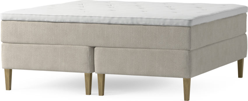 Delux Dream - Kontinentalsäng, dubbelsäng med bäddmadrass och sängben