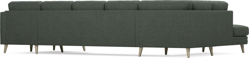 Eden - 3-sits soffa med divan vänster och schäslong höger - Grön