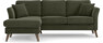 Eden - 2-sits soffa med schäslong - Grön
