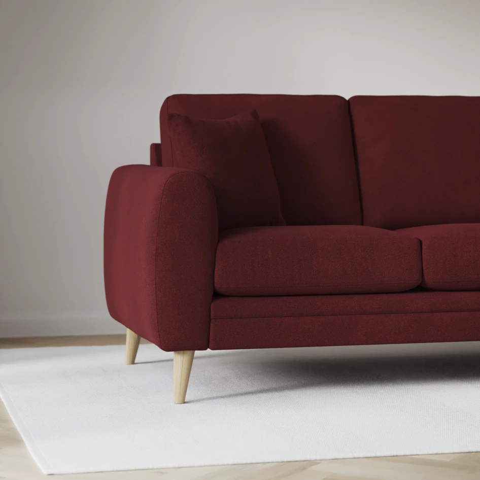 Eden - 3-sits soffa - Röd