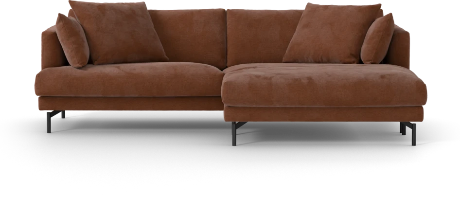 Harper - 4-sits med schäslong XL höger - Orange