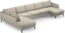 County - 4-sits soffa med divan vänster och schäslong höger - Beige