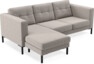 Rio - 3-sits soffa med schäslong vänster - Beige
