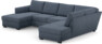 Friday - 3-sits soffa med schäslong vänster och divan höger - Blå