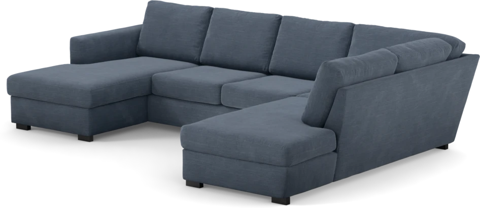 Friday - 3-sits soffa med schäslong vänster och divan höger - Blå