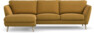 Madison Lux - 2-sits soffa med schäslong vänster - Gul