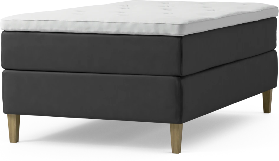 Delux Exclusive - Kontinentalsäng, enkelsäng 120 cm med bäddmadrass och sängben