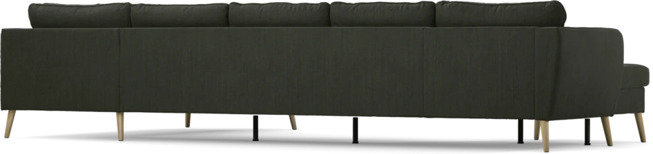 County - 4-sits soffa med schäslong vänster och divan höger - Grön