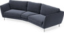 Madison - 3-sits soffa svängd, 90 cm - Blå