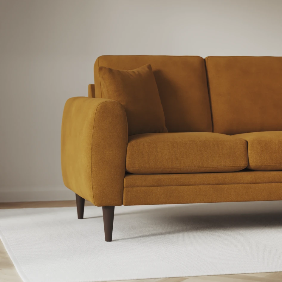 Eden - 3-sits soffa - Gul