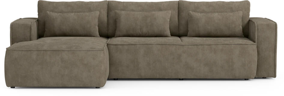 Ide - Bäddsoffa 3-sits med schäslong vänster - Beige