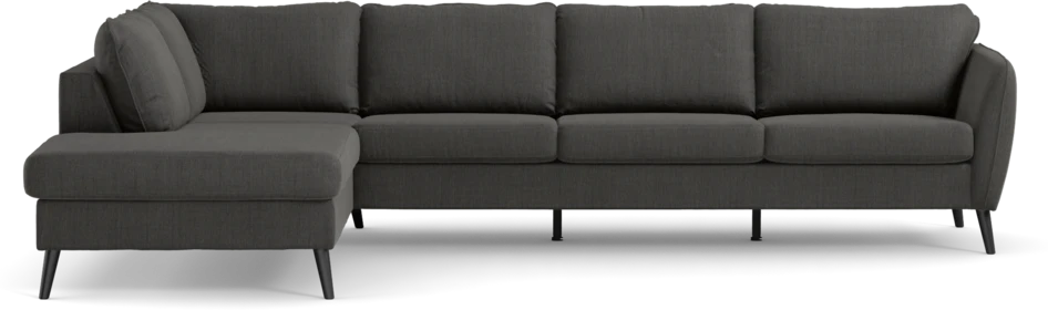 County - 3-sits soffa med divan vänster - Grå
