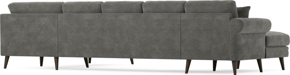 Eden - 3-sits soffa med schäslong vänster och divan höger - Grå