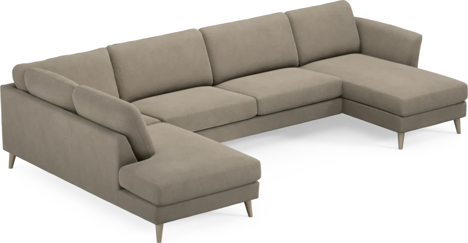 Bridge - 3-sits soffa med divan vänster och schäslong höger - Beige