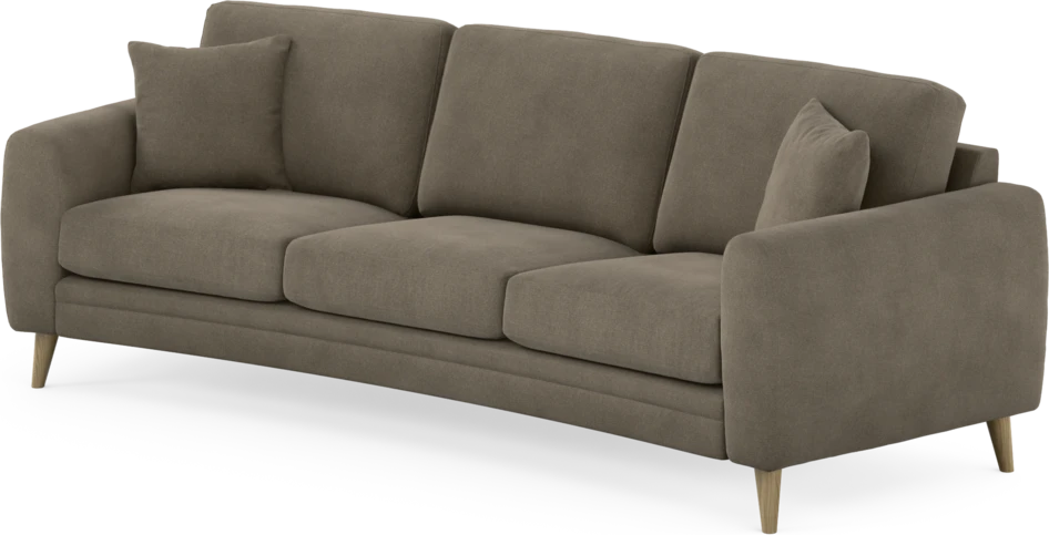 Eden - 3-sits soffa svängd - Beige