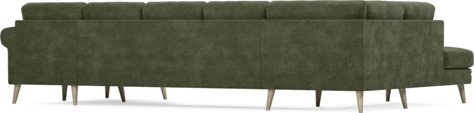 Eden - 3-sits soffa med divan vänster och schäslong höger - Grön