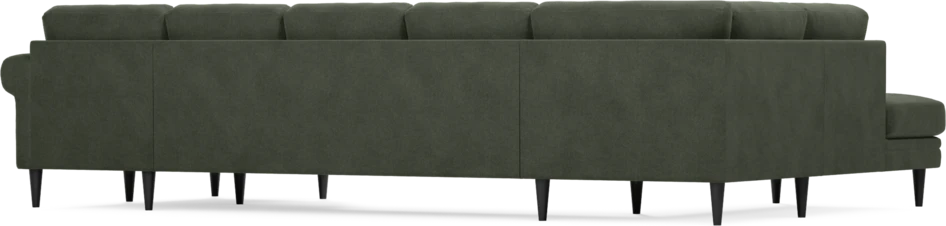 Eden - 3-sits soffa med divan vänster och schäslong höger - Grön