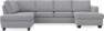 Friday - 3-sits soffa med divan vänster och schäslong höger - Grå