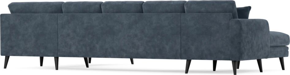 Eden - 3-sits soffa med schäslong vänster och divan höger - Blå