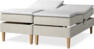 Delux Sense - Ställbar säng, dubbelsäng med bäddmadrass - Beige
