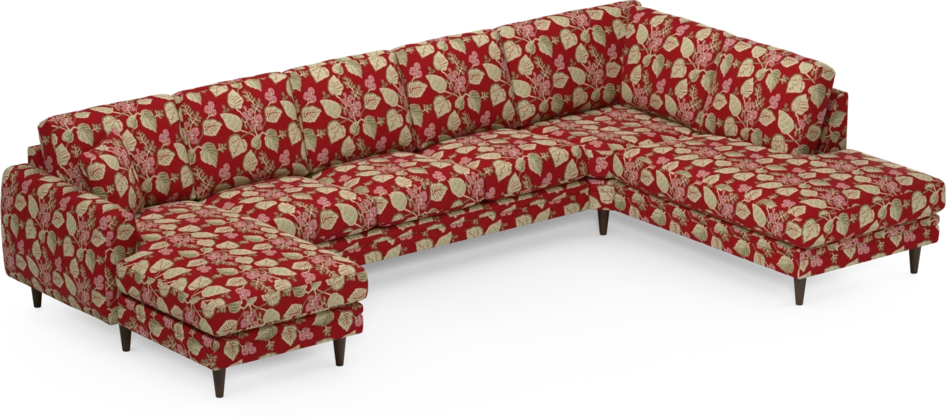 Eden - 3-sits soffa med schäslong vänster och divan höger - Flerfärgad