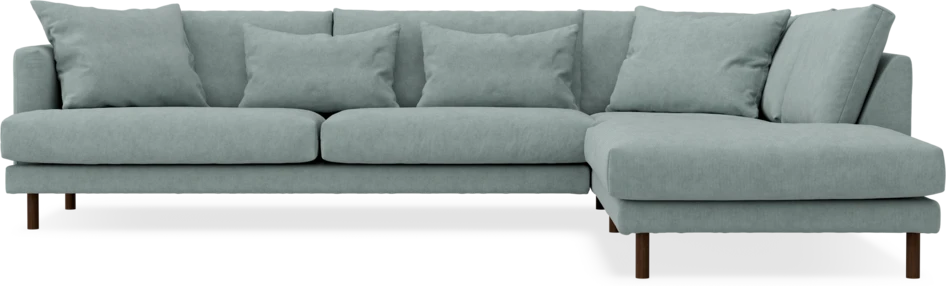 Harper - 3-sits soffa med divan höger - Grön