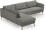 County - 2,5-sits soffa med divan vänster - Grå