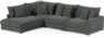 Rossi - 3-sits soffa med divan vänster - Grå