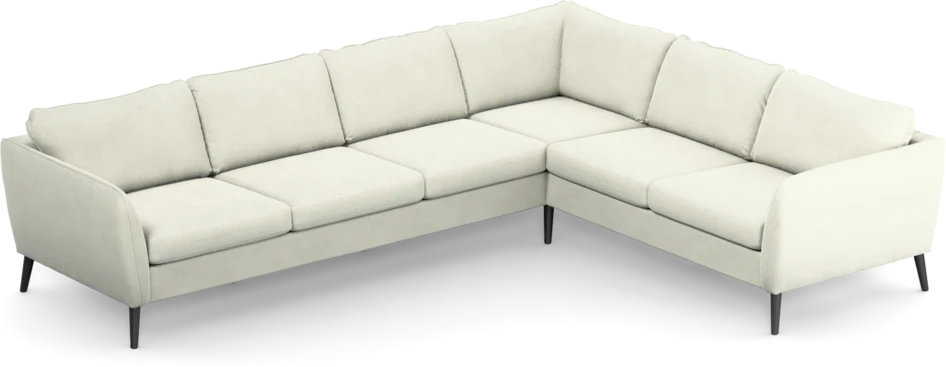County - Hörnsoffa, 3+2-sits - Vit