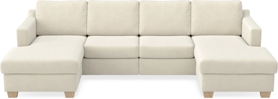 Friday - 2-sits soffa med två schäslonger - Beige