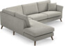 Eden - 2,5-sits soffa med divan - Grå