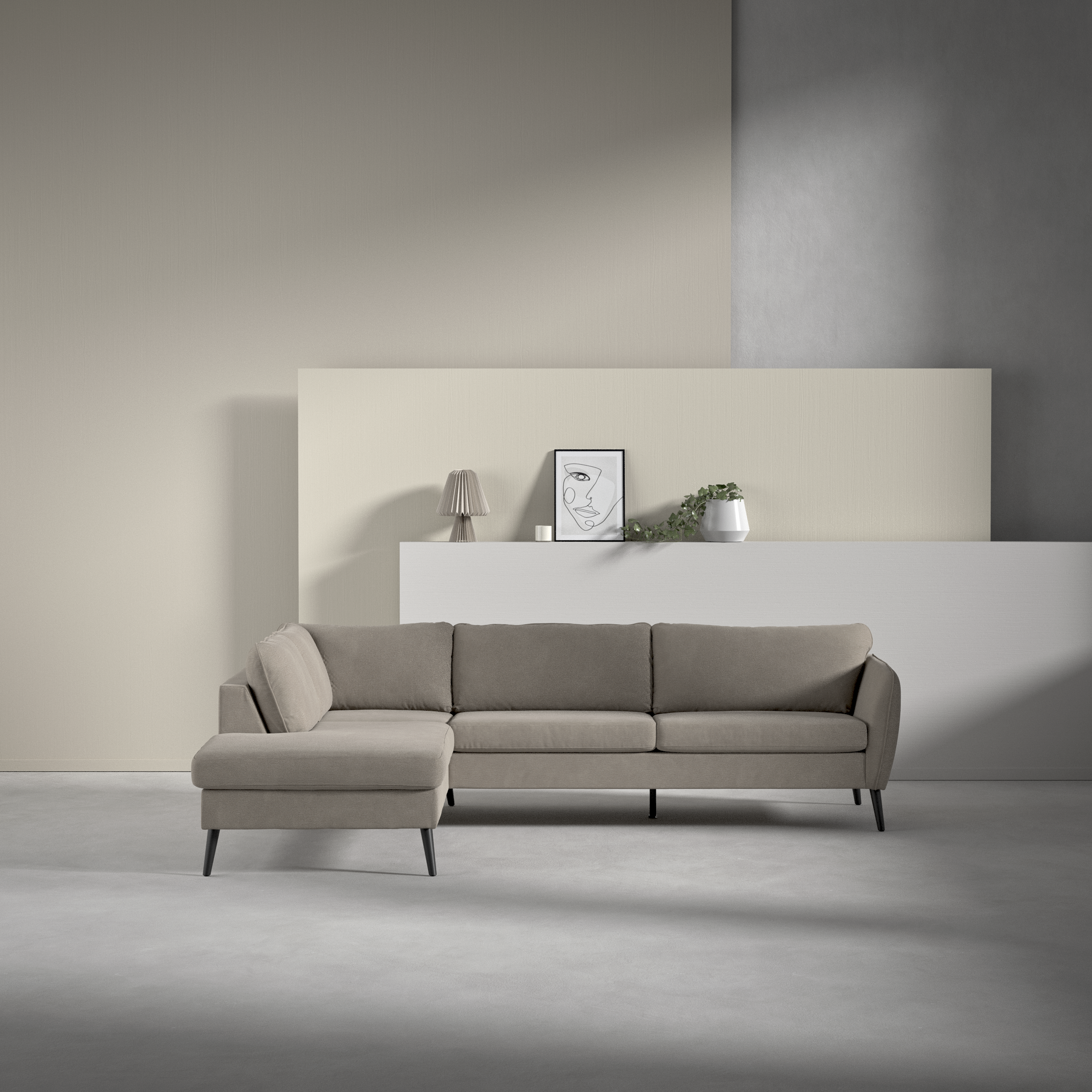 County - 2,5-sits soffa med divan vänster - inspiration