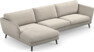 Madison Lux - 3-sits soffa med schäslong vänster - Beige