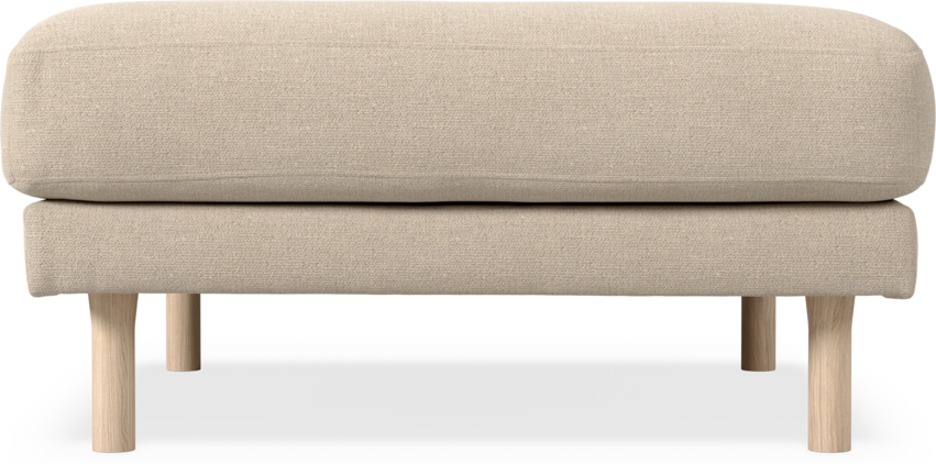 Willow - Fotpall, fast klädsel - Beige