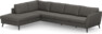 County - 3-sits soffa med divan vänster - Brun