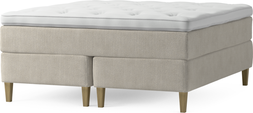 Delux Dream - Kontinentalsäng, dubbelsäng med bäddmadrass och sängben