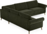 Bridge - Hörnsoffa, 2+3-sits - Grön
