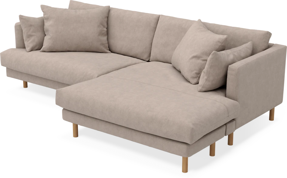 Harper - 4-sits med schäslong XL höger - Beige