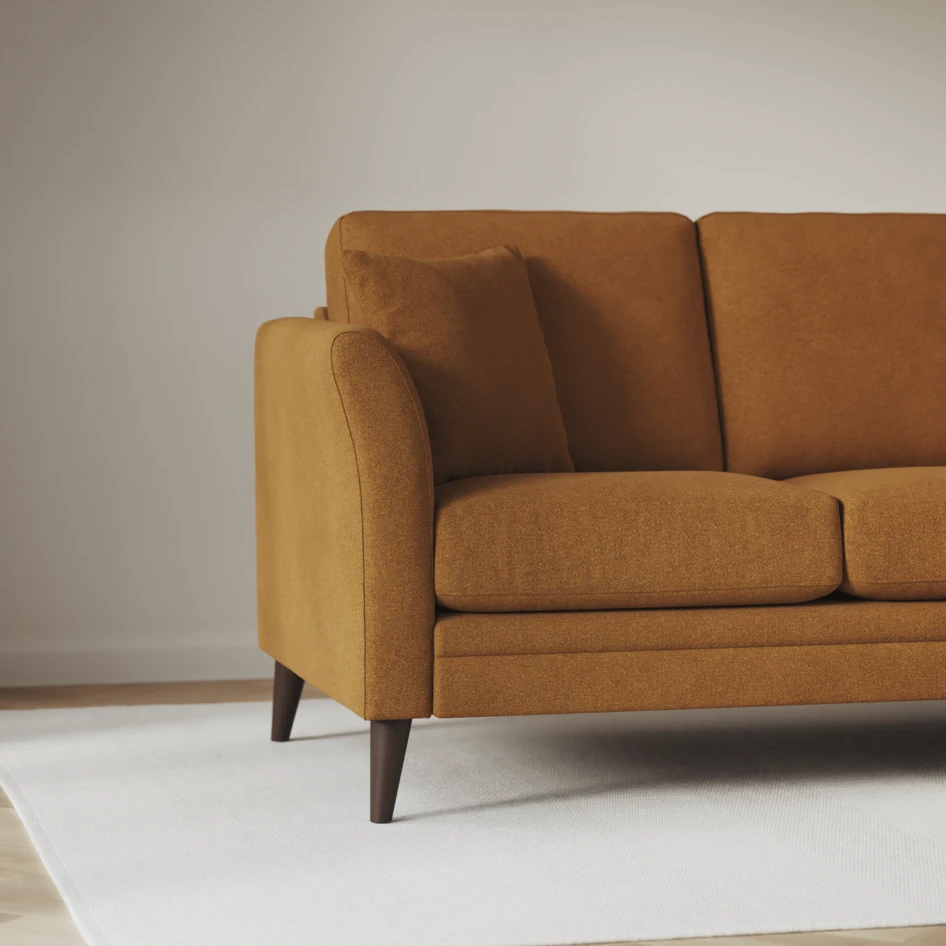 Eden - 2,5-sits soffa svängd - Gul