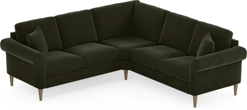 Eden - Hörnsoffa, 2+2-sits - Grön