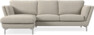 Madison Lux - 2-sits soffa med schäslong vänster - Beige